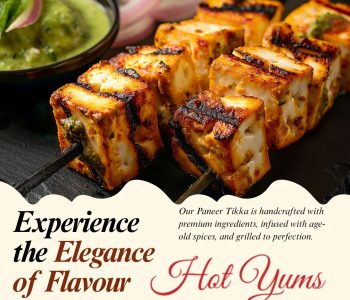 Brown White and Green Elegant Paneer Tikka Instagram Post
